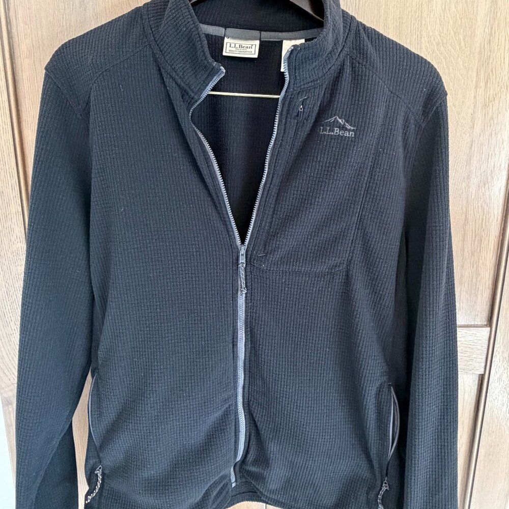 LL Bean micro tech full zip fleece jacket